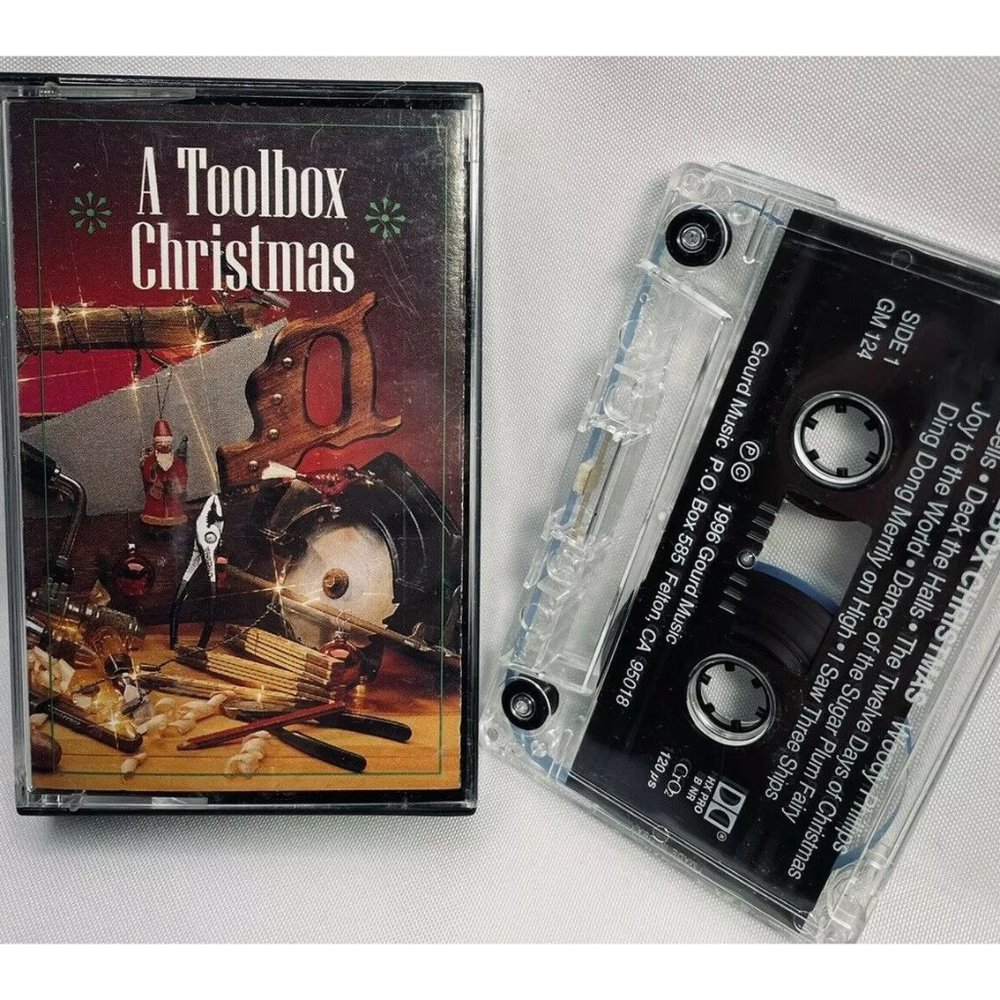 WOODY PHILLIPS:  "TOOLBOX CHRISTMAS" Holiday Music Cassette Tape TESTED WORKS